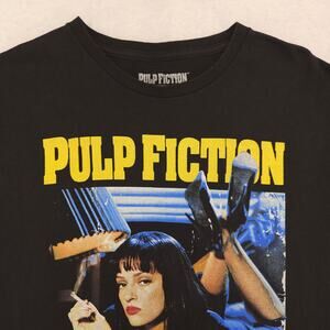 Pulp Fiction Movie Graphic Short Sleeve Crew Neck Shirt Mens Size XL Black